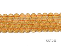 Wholesale 10mm Round Faceted Citrine Beads Loose String