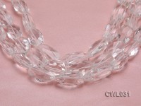 Wholesale 14x30mm Baroque Faceted Rock Crystal Beads Loose String