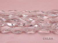 Wholesale 14x30mm Baroque Faceted Rock Crystal Beads Loose String