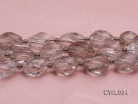 Wholesale 14x20mm Baroque Faceted Rock Crystal Beads Loose String