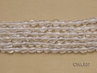 Wholesale 8x10mm Oval Rock Crystal Beads Loose String