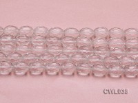 Wholesale 13x18mm Oval Faceted Rock Crystal Beads Loose String