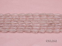 Wholesale 7x16mm Drop-shaped Rock Crystal Beads Loose String