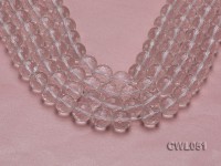 Wholesale 13.5mm Round Faceted Rock Crystal Beads Loose String