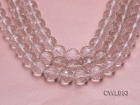 Wholesale 16mm Round Faceted Rock Crystal Beads Loose String