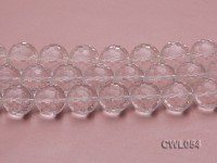 Wholesale 20mm Round Faceted Rock Crystal Beads Loose String