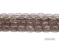 Wholesale 11x16mm Oval Faceted Smoky Quartz Beads Loose String