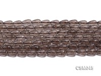 Wholesale 8x13mm Drop-shaped Faceted Smoky Quartz Beads Loose String