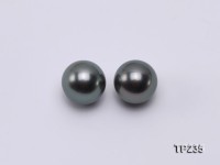 11-12mm Black Round Loose Tahitian Pearls