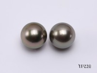 14-15mm Black Round Loose Tahitian Pearls