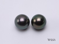 15-16mm Black Round Loose Tahitian Pearls