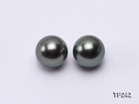 13-13.5mm Black Round Loose Tahitian Pearls