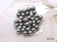 12-13mm Black Round Loose Tahitian Pearls