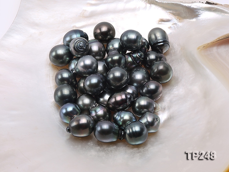 14x16mm Black Teardrop Loose Tahitian Pearls