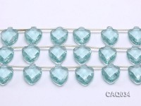 Wholesale 18x25mm Faceted Simulated Aquamarine Pieces Loose String