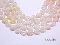 Wholesale 17x17mm Heart-shaped Colorful Synthetic Quartz Beads Loose String