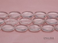 Wholesale 25x35mm Oval Rock Crystal Beads Loose String