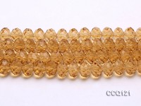 Wholesale 10x13mm Light-yellow Faceted Synthetic Quartz Beads Loose String