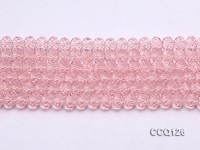 Wholesale 10x7mm Pink Faceted Synthetic Quartz Beads Loose String