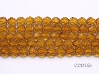 Wholesale 10mm Round Faceted Synthetic Quartz Beads Loose String