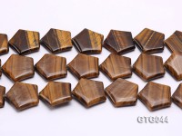 Wholesale 30mm Star-shaped Tiger Eye Pieces Loose String