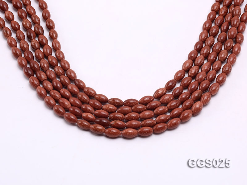Wholesale 6x10mm Oval Goldstone Beads Loose String