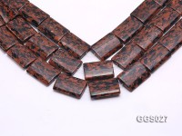 Wholesale 25x35mm Rectangular Goldstone Pieces String