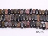 Wholesale 8x8x20mm Multi-color Tourmaline Chips Loose String