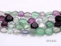 Wholesale 13x16mm Irregular Multi-color Fluorite Beads Loose String