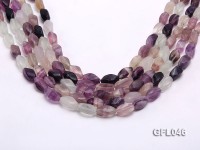 Wholesale 8x16mm Irregular Multi-color Faceted Fluorite Beads Loose String