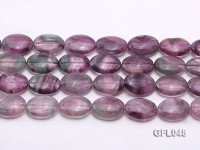 Wholesale 15x20mm Oval Multi-color Fluorite Beads Loose String