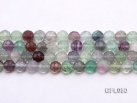Wholesale 10mm Round Colorful Faceted Fluorite Beads Loose String
