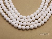 Wholesale 12mm Round White Tridacna Beads Loose String