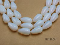 Wholesale 20x35mm Drop-shaped Milky Moonstone Beads Loose String