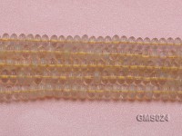 Wholesale 5x8mm Wheel-shaped Light-yellow Moonstone Beads Loose String