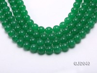 Wholesale 12mm Round Green Malay Jade Beads Loose String