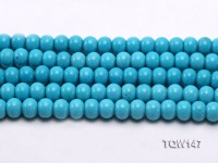 Wholesale 9x12mm Flatly Round Blue Turquoise Beads Loose String