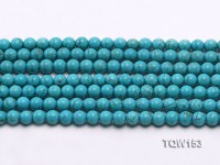 Wholesale 6mm Round Blue Turquoise Beads Loose String