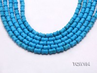 Wholesale 8x12mm Pillar-shaped Blue Turquoise Beads Loose String