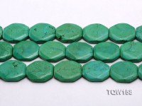 Wholesale 30x35mm Button-shaped Green Turquoise Beads Loose String