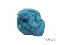 Stylish 47x36mm Blue Monkey-shaped Turquoise Craftwork