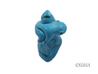 Stylish 34x23mm Blue Monkey-shaped Turquoise Craftwork