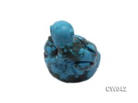 Stylish 32x28mm Blue Monkey-shaped Turquoise Craftwork