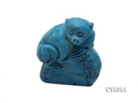 Stylish 36x23mm Blue Monkey-shaped Turquoise Craftwork