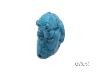 Stylish 36x23mm Blue Monkey-shaped Turquoise Craftwork