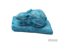 Stylish 56x27mm Blue Rabbit-shaped Turquoise Craftwork