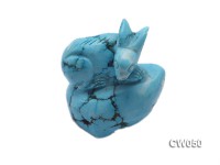 Stylish 40x26mm Blue Rabbit-shaped Turquoise Craftwork
