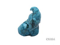Stylish 38x31mm Blue Eagle-shaped Turquoise Craftwork