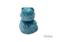 Stylish 45x28mm Blue Owl-shaped Turquoise Craftwork