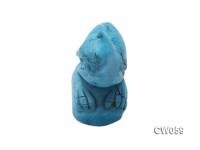 Stylish 46x26mm Blue Owl-shaped Turquoise Craftwork